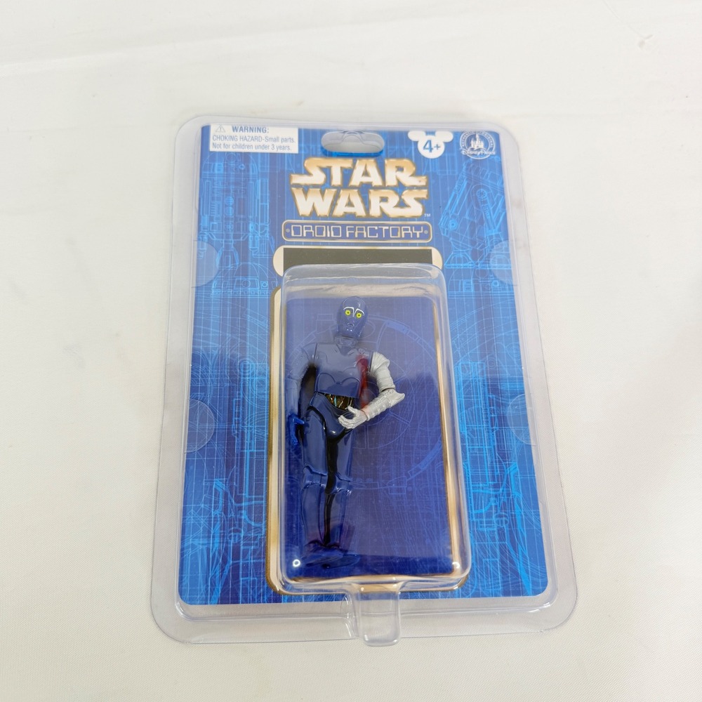 Disney Parks Custom Star Wars Droid Factory Protocol Droid Blue Action Figure